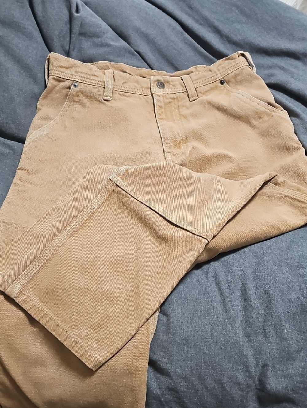Patagonia Brown Cargo Pants with Orange Trim - Picture 3 of 6